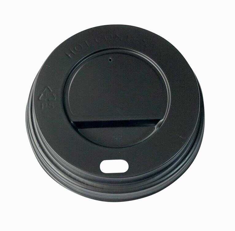Bardak Kapak 8 Oz Sicak Siyah Kapak 2,70 Gr 100 Adet