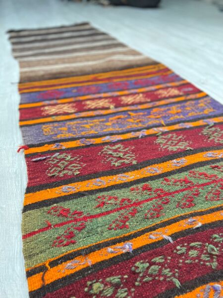 El Dokumasi Halı Kilim Yolluk Paspas Ölçü 210X68 Cm