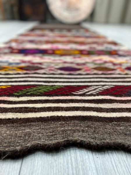 El Dokumasi Halı Kilim Yolluk Paspas Ölçü 275X76 Cm
