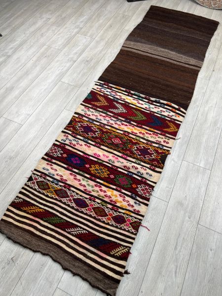 El Dokumasi Halı Kilim Yolluk Paspas Ölçü 275X76 Cm