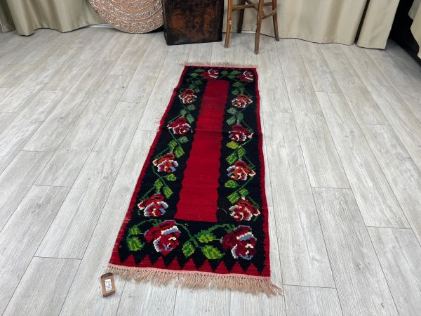 El Dokumasi Halı Kilim Yolluk Paspas Ölçü 187X64 Cm
