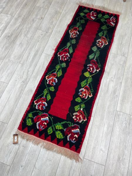 El Dokumasi Halı Kilim Yolluk Paspas Ölçü 187X64 Cm