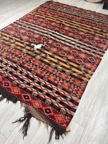 El Dokumasi Halı Kilim Yolluk Paspas Ölçü 290X197 Cm