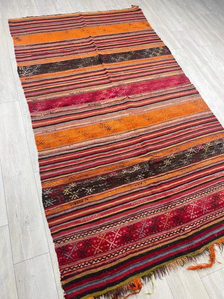 El Dokumasi Halı Kilim Yolluk Paspas Ölçü 272X153 Cm