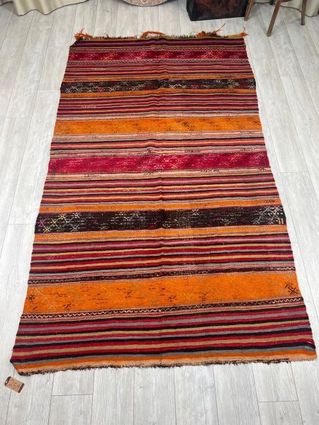El Dokumasi Halı Kilim Yolluk Paspas Ölçü 272X153 Cm