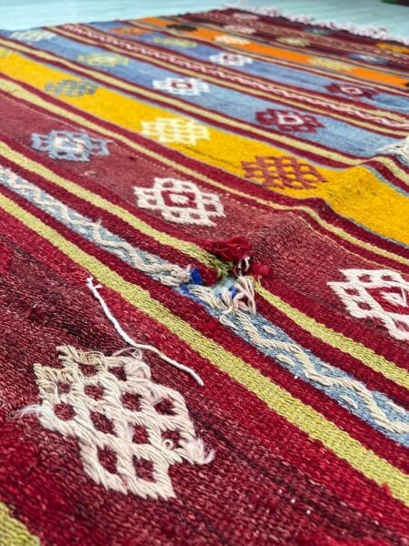 El Dokumasi Halı Kilim Yolluk Paspas Ölçü 285X188 Cm