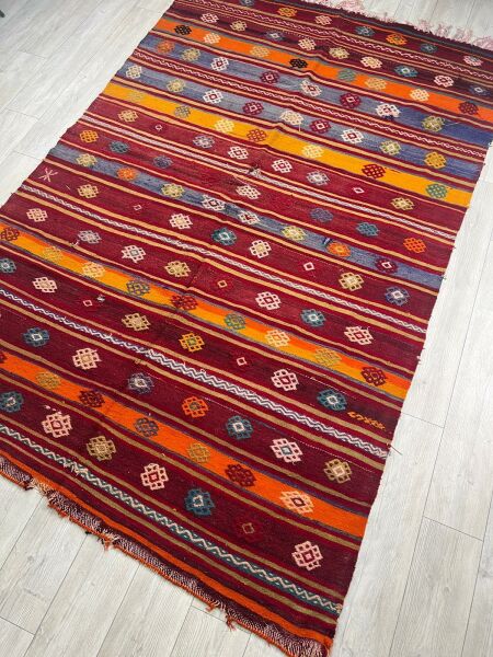 El Dokumasi Halı Kilim Yolluk Paspas Ölçü 285X188 Cm