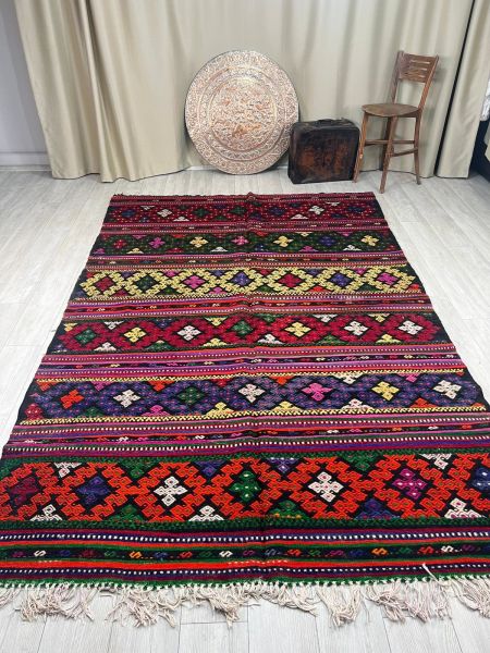 El Dokumasi Halı Kilim Yolluk Paspas Ölçü 318X203 Cm