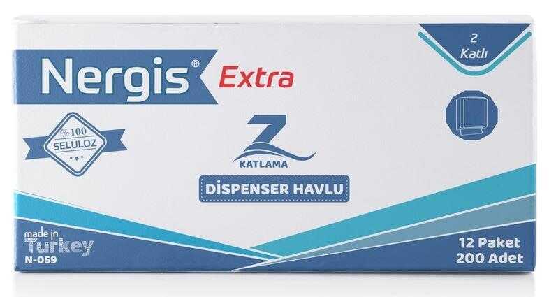 Z Katli Havlu 2 Katli Extra 1 Koli 12 Paket Nergis