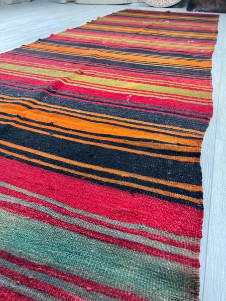 El Dokumasi Halı Kilim Yolluk Paspas Ölçü 362X130 Cm