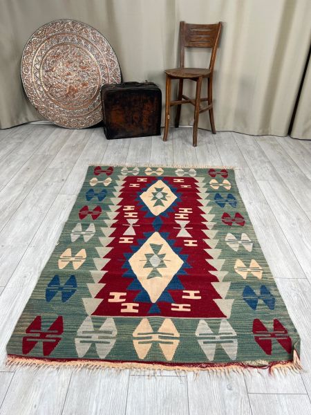 El Dokumasi Halı Kilim Yolluk Paspas Ölçü 160X110 Cm