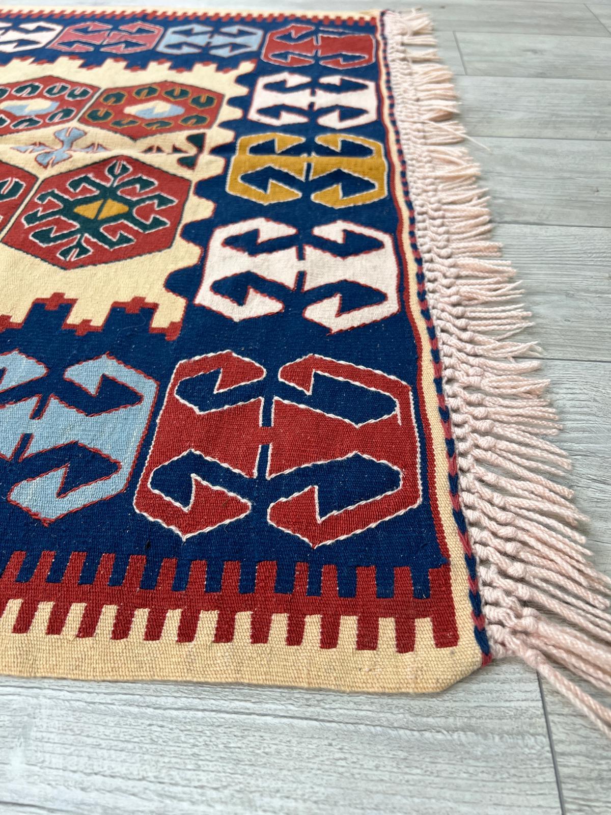El Dokumasi Halı Kilim Yolluk Paspas Ölçü 165X110 Cm