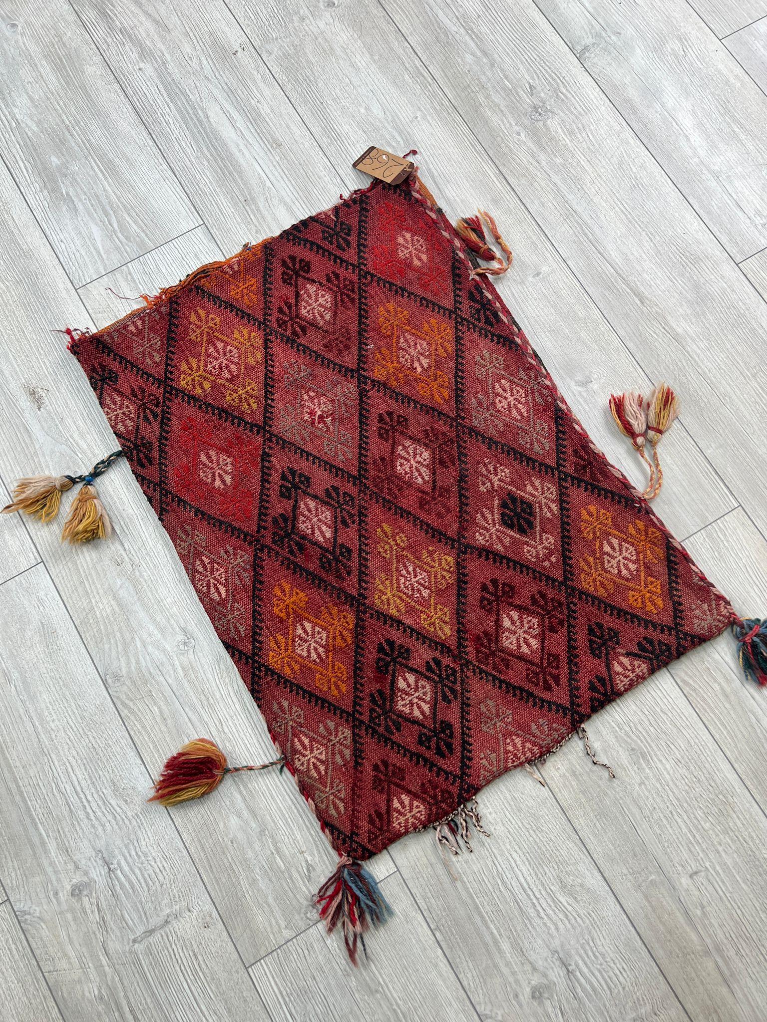 El Dokumasi Halı Kilim Yolluk Paspas Ölçü 76X53 Cm