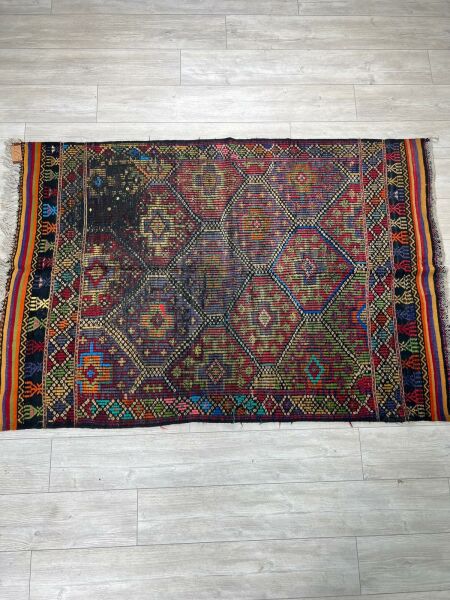 El Dokumasi Halı Kilim Yolluk Paspas Ölçü 188X124 Cm