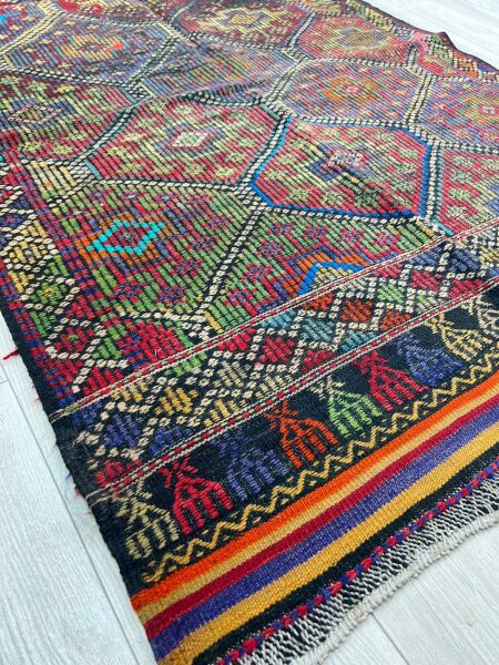 El Dokumasi Halı Kilim Yolluk Paspas Ölçü 188X124 Cm