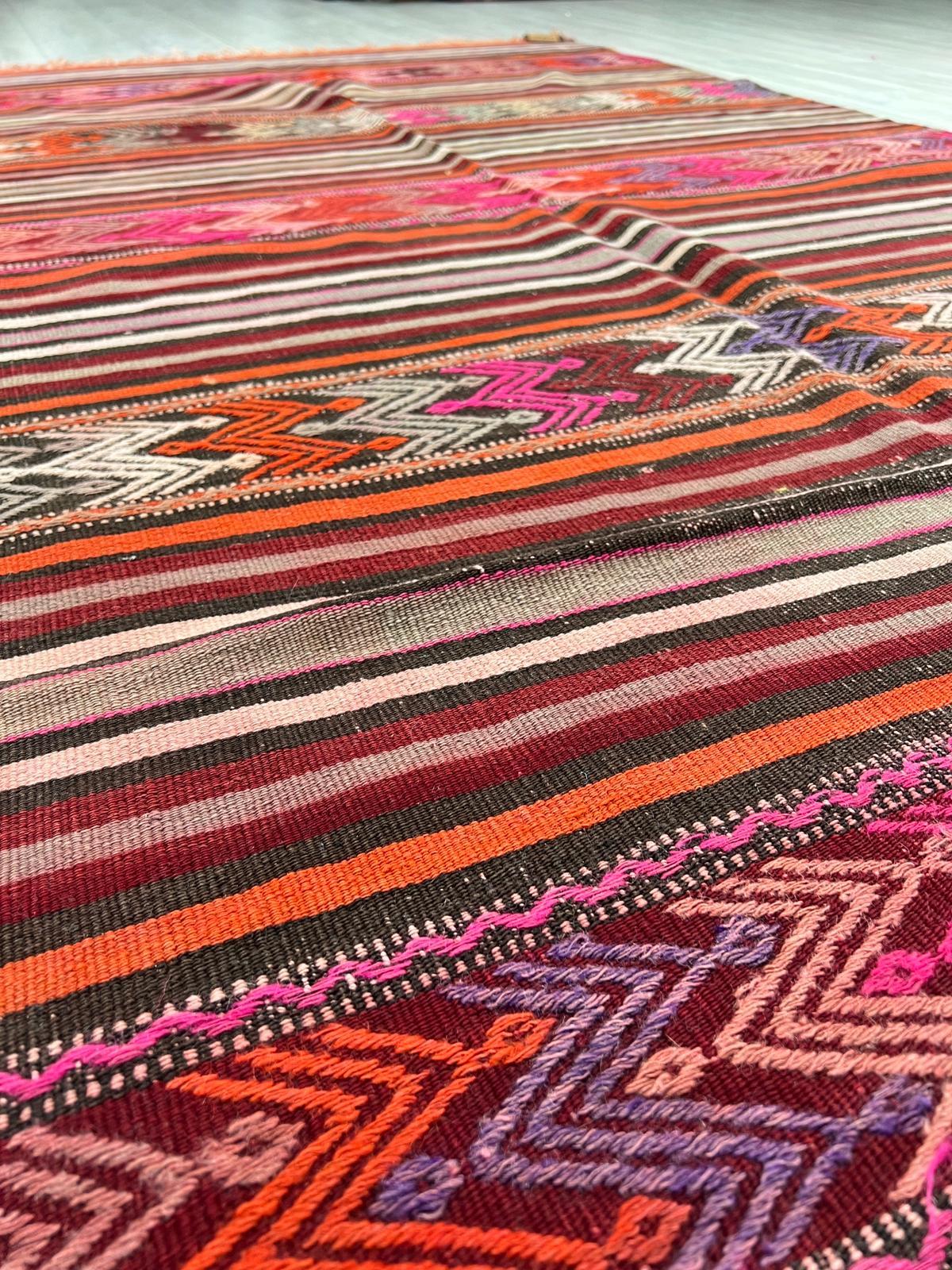 El Dokumasi Halı Kilim Yolluk Paspas Ölçü 250X145 Cm