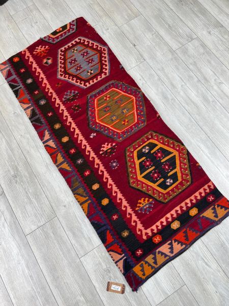 El Dokumasi Halı Kilim Yolluk Paspas Ölçü 164X68 Cm