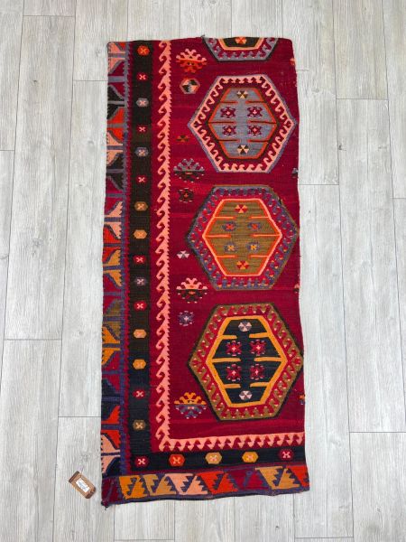El Dokumasi Halı Kilim Yolluk Paspas Ölçü 164X68 Cm