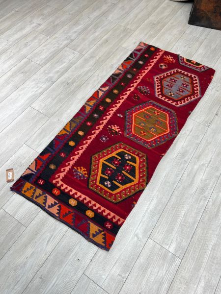 El Dokumasi Halı Kilim Yolluk Paspas Ölçü 164X68 Cm