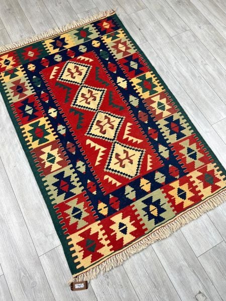 El Dokumasi Halı Kilim Yolluk Paspas Ölçü 169X113 Cm