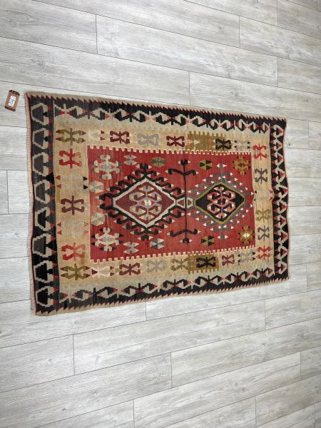 El Dokumasi Halı Kilim Yolluk Paspas Ölçü 162X106 Cm