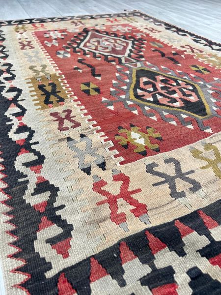 El Dokumasi Halı Kilim Yolluk Paspas Ölçü 162X106 Cm