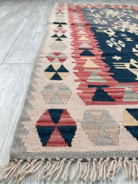El Dokumasi Halı Kilim Yolluk Paspas Ölçü 178X108 Cm