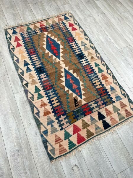 El Dokumasi Halı Kilim Yolluk Paspas Ölçü 168X100 Cm