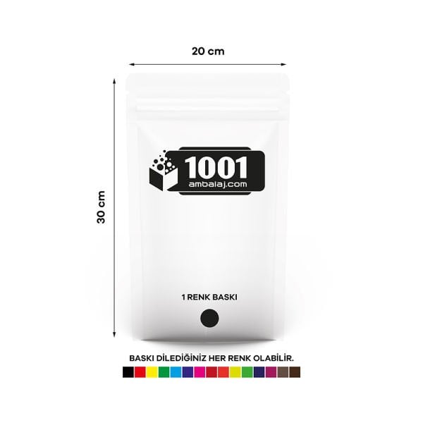 20X30 Cm Şeffaf Renk Doypack Torba /75/