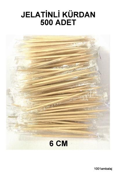 Kürdan Jelatinli 6 Cm 500 Lü 1 Kutu