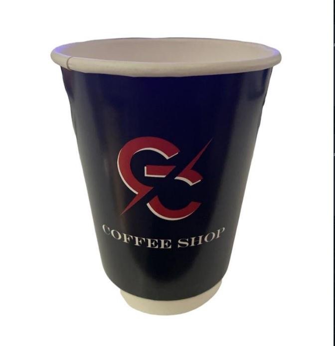 Fırsat Ürünü // Karton Bardak 14 Oz Sicak Çift Duvarlı Xxx Firma Baskılı 100 Lu 1 Paket