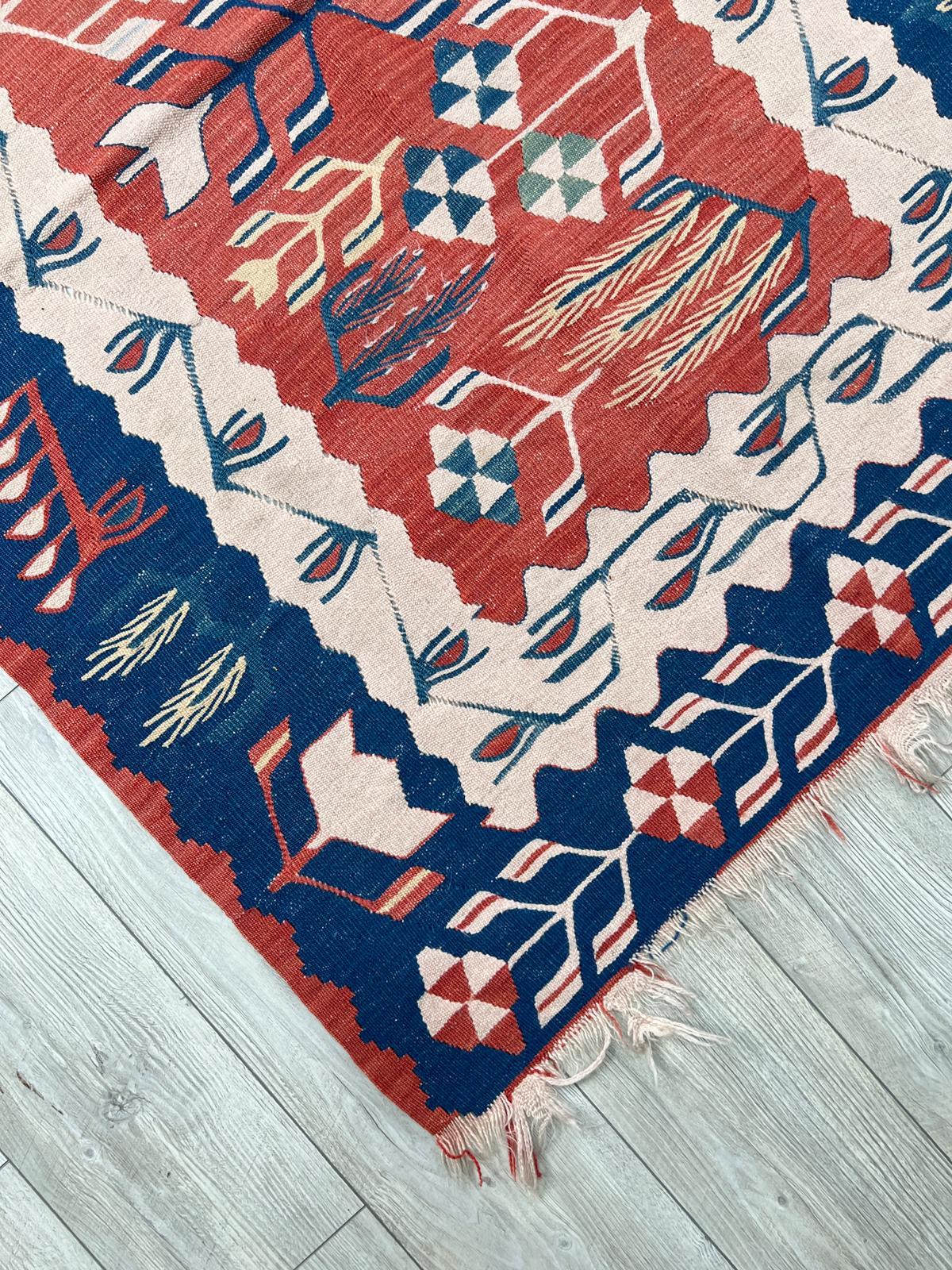 El Dokumasi Halı Kilim Yolluk Paspas Ölçü 162X116 Cm