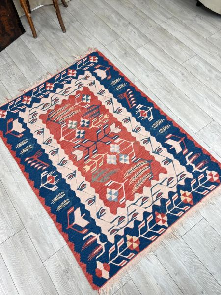 El Dokumasi Halı Kilim Yolluk Paspas Ölçü 162X116 Cm