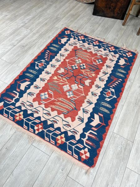 El Dokumasi Halı Kilim Yolluk Paspas Ölçü 162X116 Cm
