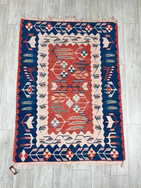 El Dokumasi Halı Kilim Yolluk Paspas Ölçü 162X116 Cm