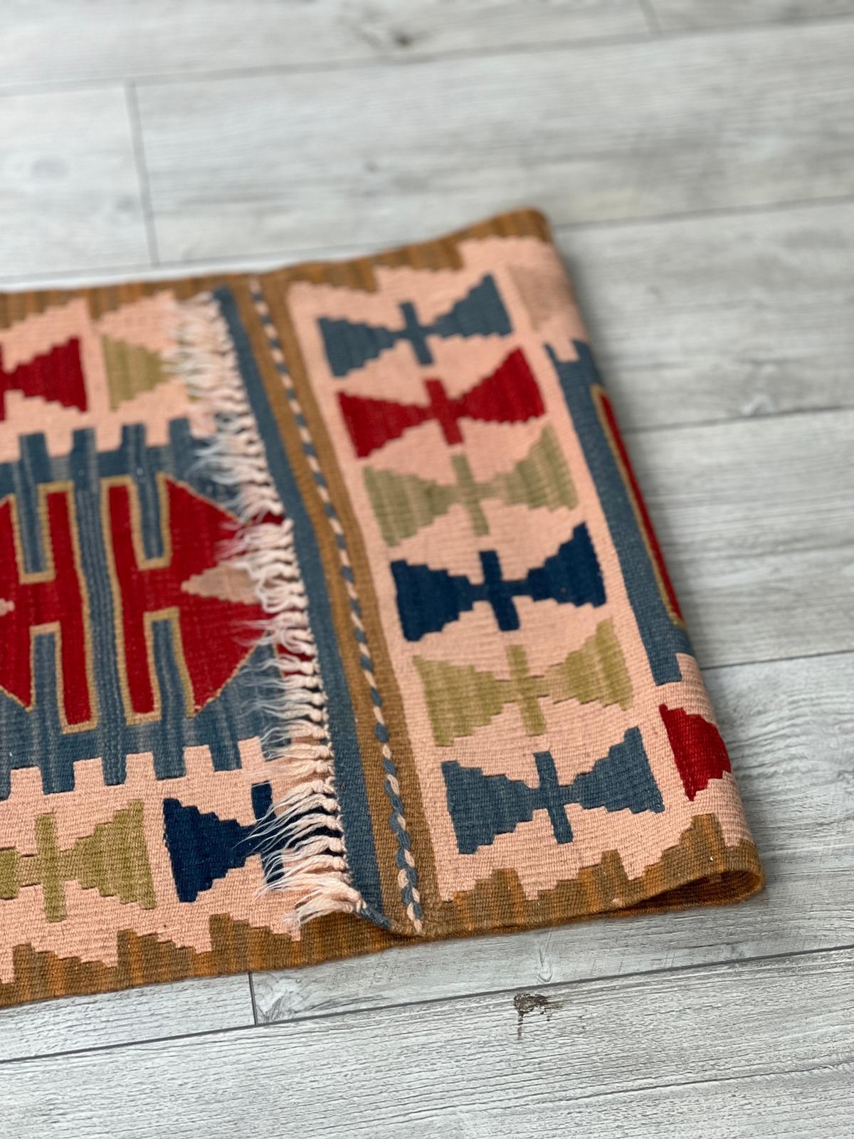 El Dokumasi Halı Kilim Yolluk Paspas Ölçü 178X54 Cm