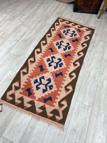 El Dokumasi Halı Kilim Yolluk Paspas Ölçü 186X79 Cm