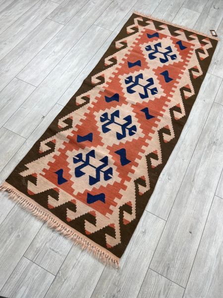 El Dokumasi Halı Kilim Yolluk Paspas Ölçü 186X79 Cm
