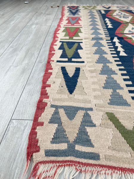 El Dokumasi Halı Kilim Yolluk Paspas Ölçü 166X112 Cm