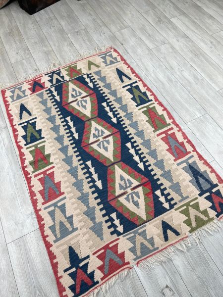 El Dokumasi Halı Kilim Yolluk Paspas Ölçü 166X112 Cm