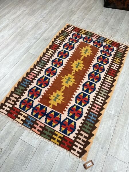 El Dokumasi Halı Kilim Yolluk Paspas Ölçü 165X104 Cm