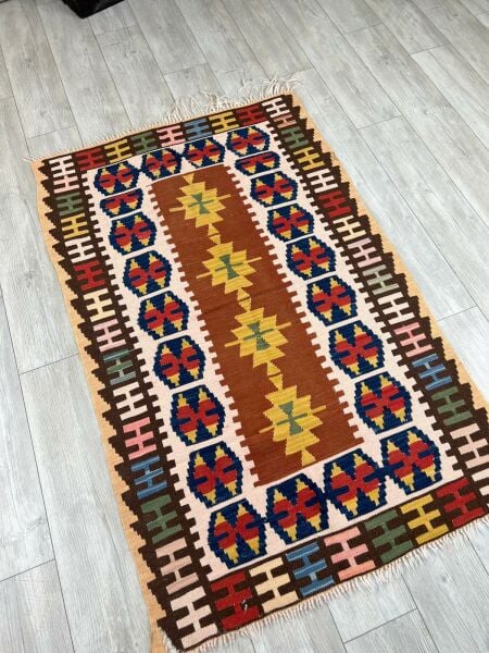 El Dokumasi Halı Kilim Yolluk Paspas Ölçü 165X104 Cm