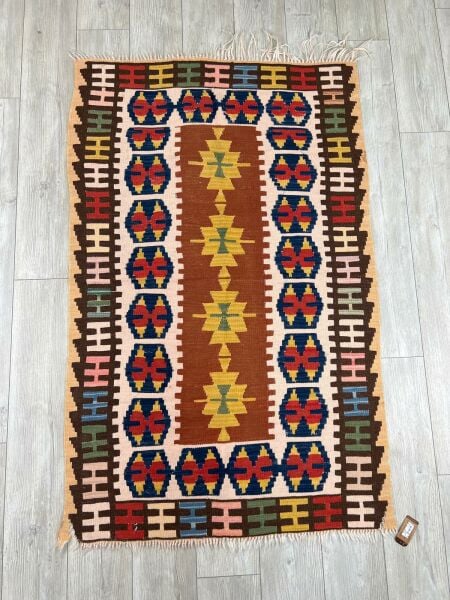 El Dokumasi Halı Kilim Yolluk Paspas Ölçü 165X104 Cm
