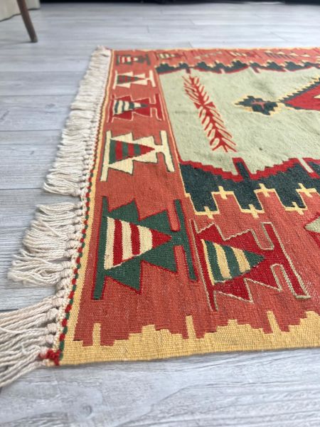 El Dokumasi Halı Kilim Yolluk Paspas Ölçü 171X112 Cm