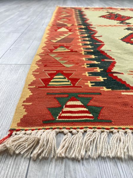 El Dokumasi Halı Kilim Yolluk Paspas Ölçü 171X112 Cm