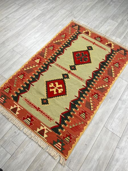 El Dokumasi Halı Kilim Yolluk Paspas Ölçü 171X112 Cm