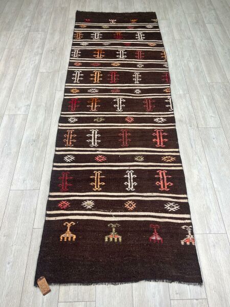 El Dokumasi Halı Kilim Yolluk Paspas Ölçü 284X91 Cm