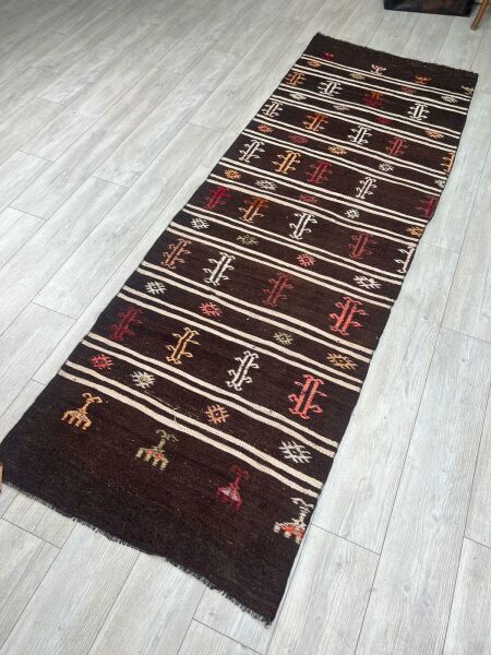 El Dokumasi Halı Kilim Yolluk Paspas Ölçü 284X91 Cm