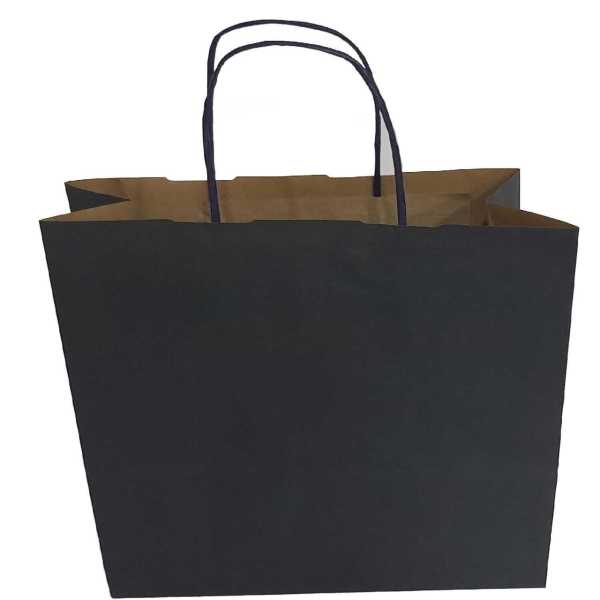 Kraft kağıt Çanta 25X12X31 Cm Zara Lacivert 100 Adet