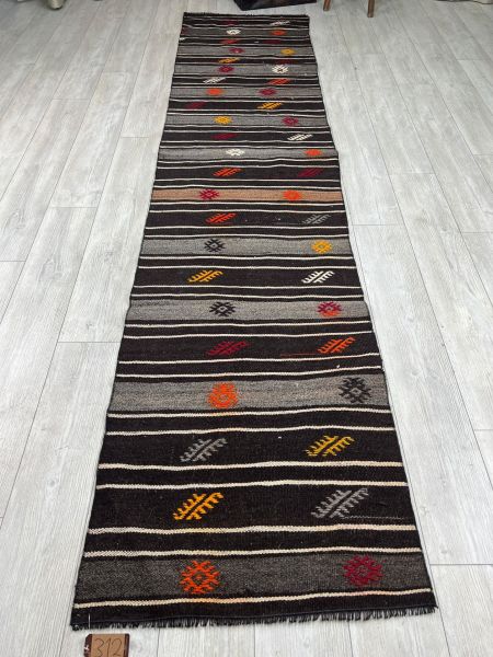 El Dokumasi Halı Kilim Yolluk Paspas Ölçü 248X77 Cm